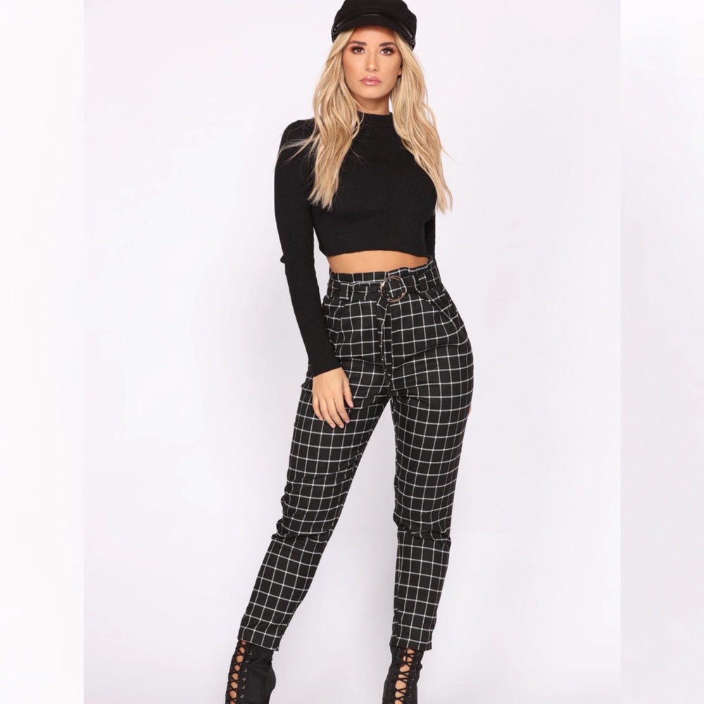 🖤 NWOT Fashion Nova Checkered Pants